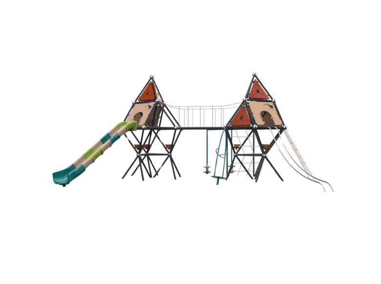 Psagot Playgrounds Witch's Lair - alternate angle showing crooked tower design