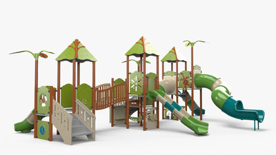 Psagot Playgrounds Indianapolis Commercial Playground - Alternate angle of play structure