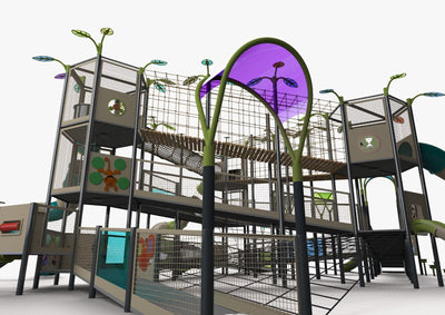 Psagot Playgrounds Grand Prairie Inclusive - wheelchair ramp detail