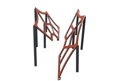 Psagot Playgrounds Ninja Spider Web - spiderweb-inspired climbing obstacle structure