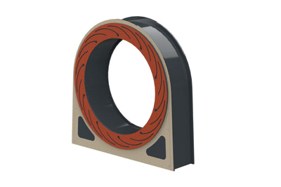 Psagot Playgrounds Hamster Wheel - side profile showing compact design