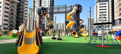 Psagot Playgrounds Double Bubble B - overhead view of full layout