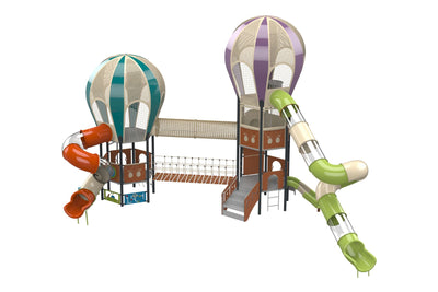 Psagot Playgrounds Balloons A2 Commercial Playground - overhead layout view