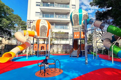 Psagot Playgrounds Balloons A2 Commercial Playground - detail of play elements