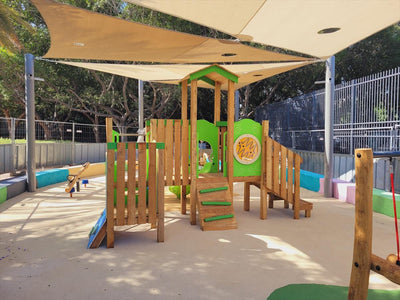 Psagot Playgrounds Ristretto - full structure in park setting