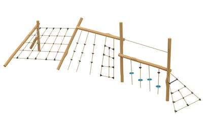 Psagot Playgrounds Karma - tilting design and movement challenge stations