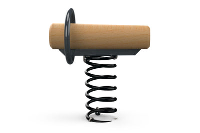 Psagot Playgrounds Log Spring Robinia - natural Robinia wood log spring rider for ages 2-5