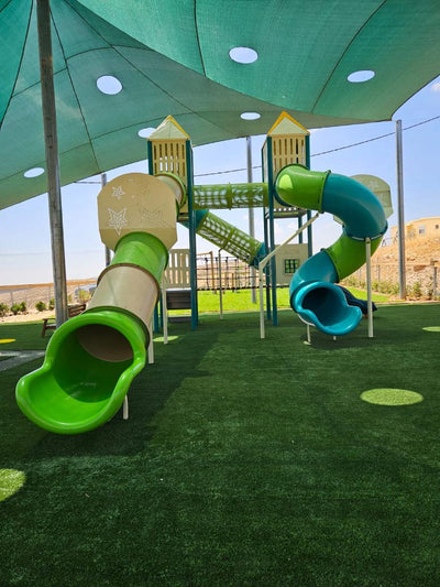 Psagot Playgrounds Oklahoma CityB Commercial Playground - steel post play system for ages 5-12