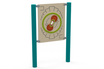 Psagot Playgrounds Play Panel - interactive hourglass game board for playground turn-taking