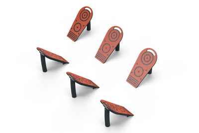 Psagot Playgrounds Ninja Stepper - whole-body stepping exercise station for ninja training