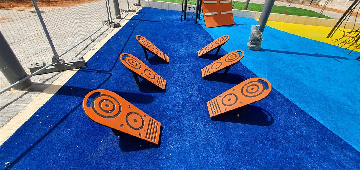 Psagot Playgrounds Ninja Stepper Obstacle - NJ Swingsets