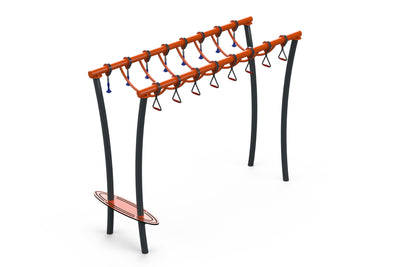 Psagot Playgrounds Ninja Hovering Hangars - HDPE anti-slip steps and base structure