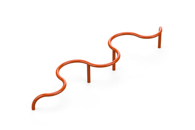 Psagot Playgrounds Ninja Snake Path - winding feet-only obstacle with galvanized stepping surfaces