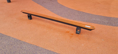 Psagot Playgrounds Ninja Balance Beam - steel base and support structure