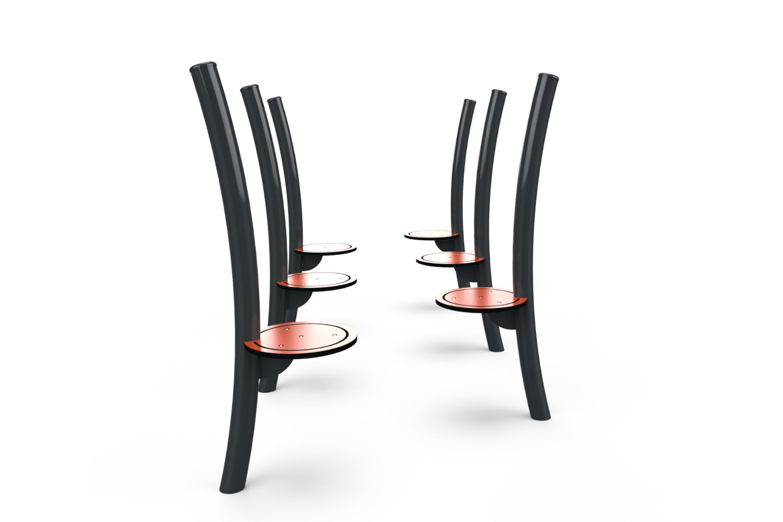 Psagot Playgrounds Ninja Pipe Path - platform-hopping leg strength obstacle