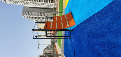 Psagot Playgrounds Ninja Victory Tower - rope net descent and firefighter pole