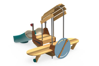 Psagot Playgrounds Aardvark - stainless steel construction and Robinia wood