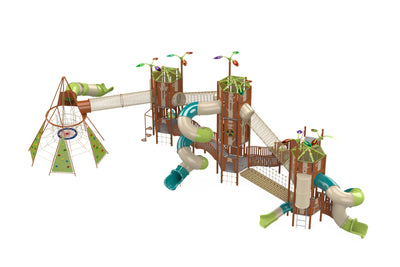 Psagot Playgrounds Metropolis Commercial Playground - Alternate angle of play structure