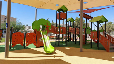 Psagot Playgrounds Atlanta Commercial Playground - Alternate angle of play structure