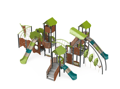 Psagot Playgrounds Atlanta Commercial Playground - Overhead layout view
