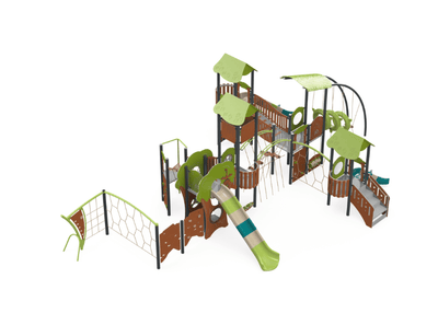 Psagot Playgrounds Atlanta Commercial Playground - Detail view of play elements