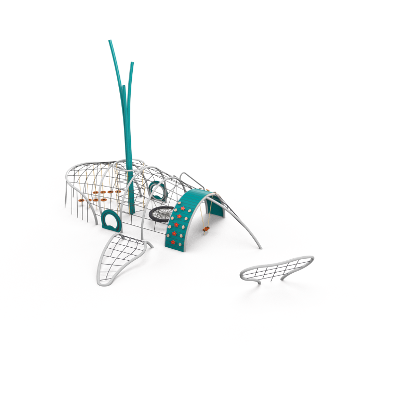 Psagot Playgrounds Whale - children navigating the maze