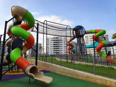 Psagot Playgrounds Bubbles B - alternate angle showing connected towers