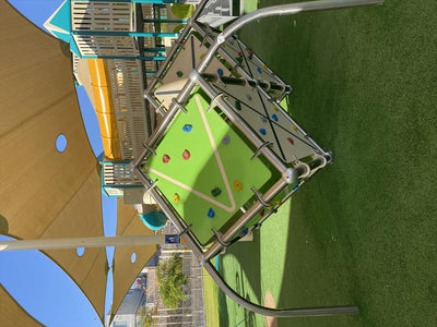 Psagot Playgrounds Climbing Cubes - children climbing different faces