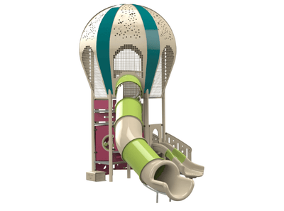 Psagot Playgrounds Balloons 1 - interior play panels and balcony