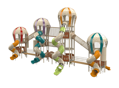 Psagot Playgrounds Balloons 4 - full structure side profile