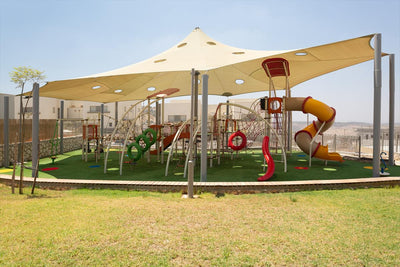 Psagot Playgrounds Memphis - sliding elements and descent routes