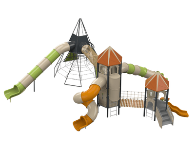 Psagot Playgrounds Colorado Springs B - hexagonal tower with play elements