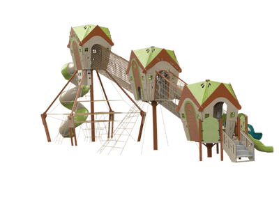 Psagot Playgrounds Long Beach 33 - alternate angle showing cabin connections