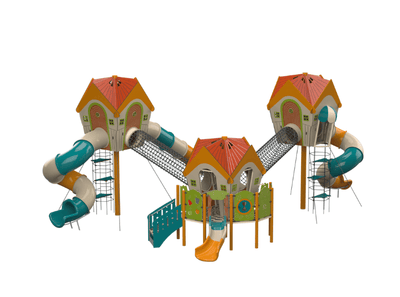 Psagot Playgrounds Long Beach 3B - detail of cable nets and accessible stairs