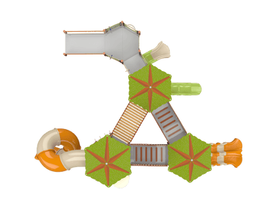 Psagot Playgrounds Dayton Commercial Playground - Overhead layout view