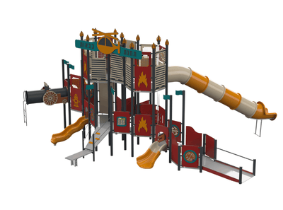 Psagot Playgrounds RichmondC Commercial Playground - Alternate angle of play structure