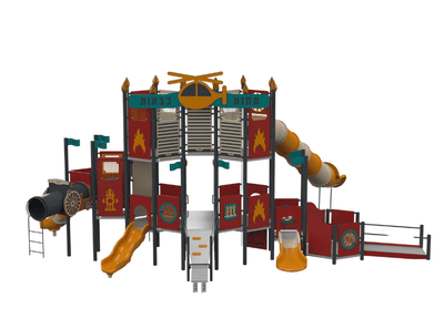 Psagot Playgrounds RichmondC Commercial Playground - Overhead layout view
