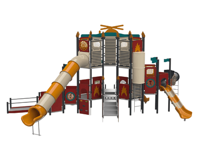 Psagot Playgrounds RichmondC Commercial Playground - Detail view of play elements