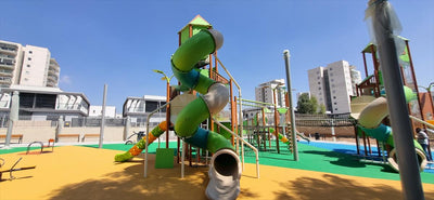 Psagot Playgrounds Berkeley Commercial Playground - Overhead layout view