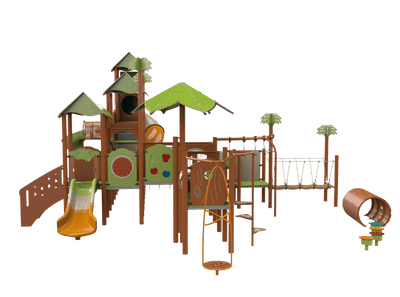 Psagot Playgrounds Louisville Commercial Playground - Overhead layout view