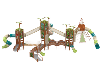 Psagot Playgrounds MetropolisB Commercial Playground - Overhead layout view