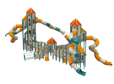 Psagot Playgrounds TallahasseeB Commercial Playground - Overhead layout view