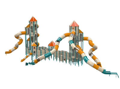 Psagot Playgrounds TallahasseeB Commercial Playground - Detail view of play elements