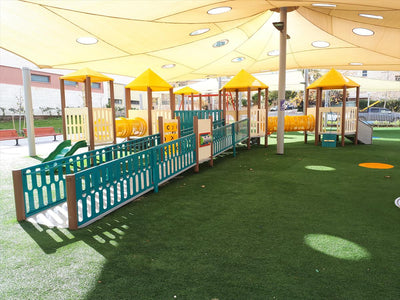 Psagot Playgrounds Olympia Accessible Playground - Alternate angle of play structure