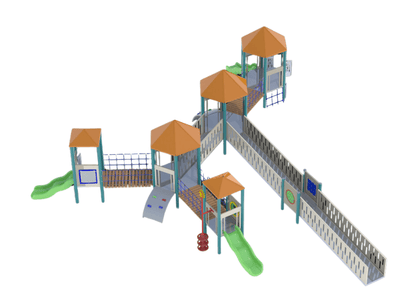 Psagot Playgrounds Olympia Accessible Playground - Detail view of play elements