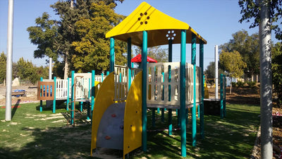Psagot Playgrounds Buffalo Commercial Playground - overhead layout view