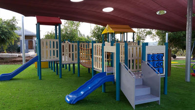 Psagot Playgrounds Buffalo Commercial Playground - side view