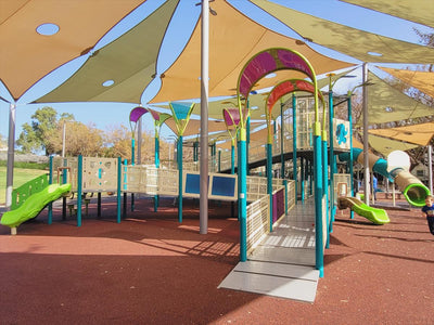 Psagot Playgrounds Grand Rapids Inclusive - play elements detail