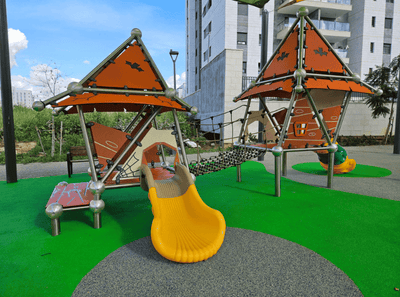 Psagot Playgrounds Lil Witch House 2 A - Sloppy-style fairy-tale toddler play system