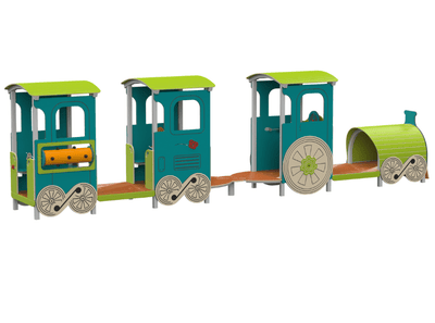 Psagot Playgrounds Thomas - detail of engine interior and play features